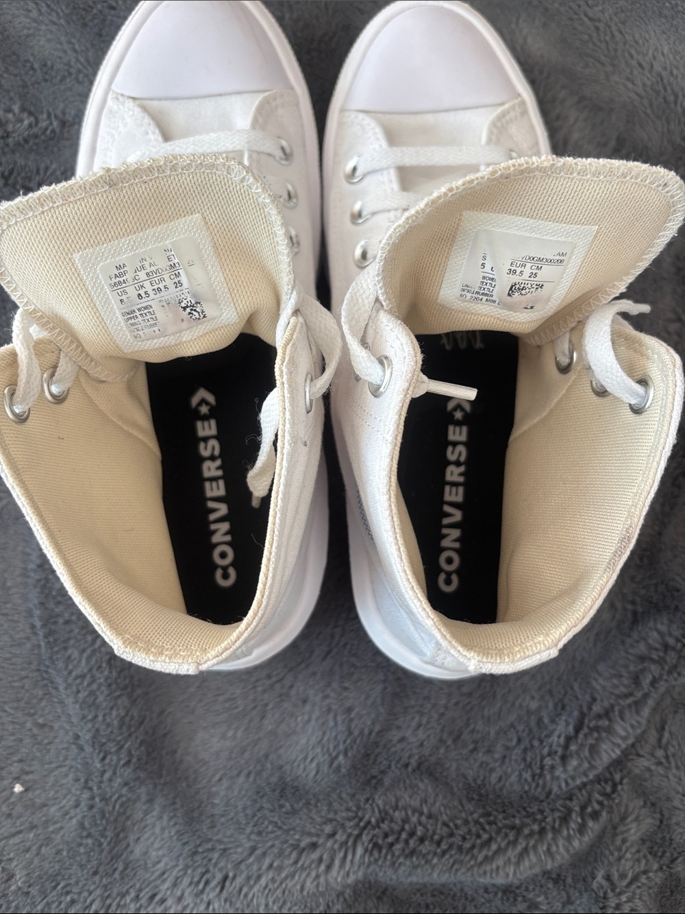 EUC Women’s Converse All Star Move Chuck Taylor Platform Sneakers Size 8.5 - Picture 3 of 10